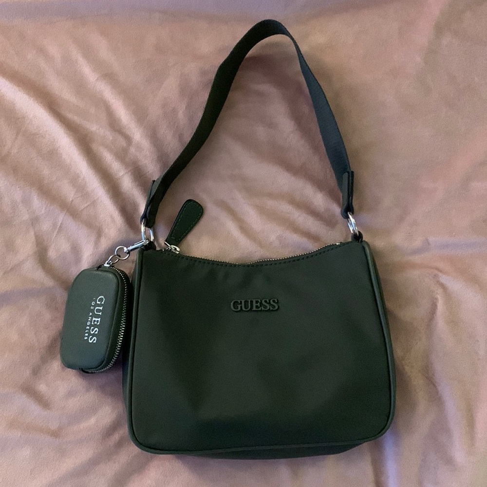 Guess army green mini shoulder bag